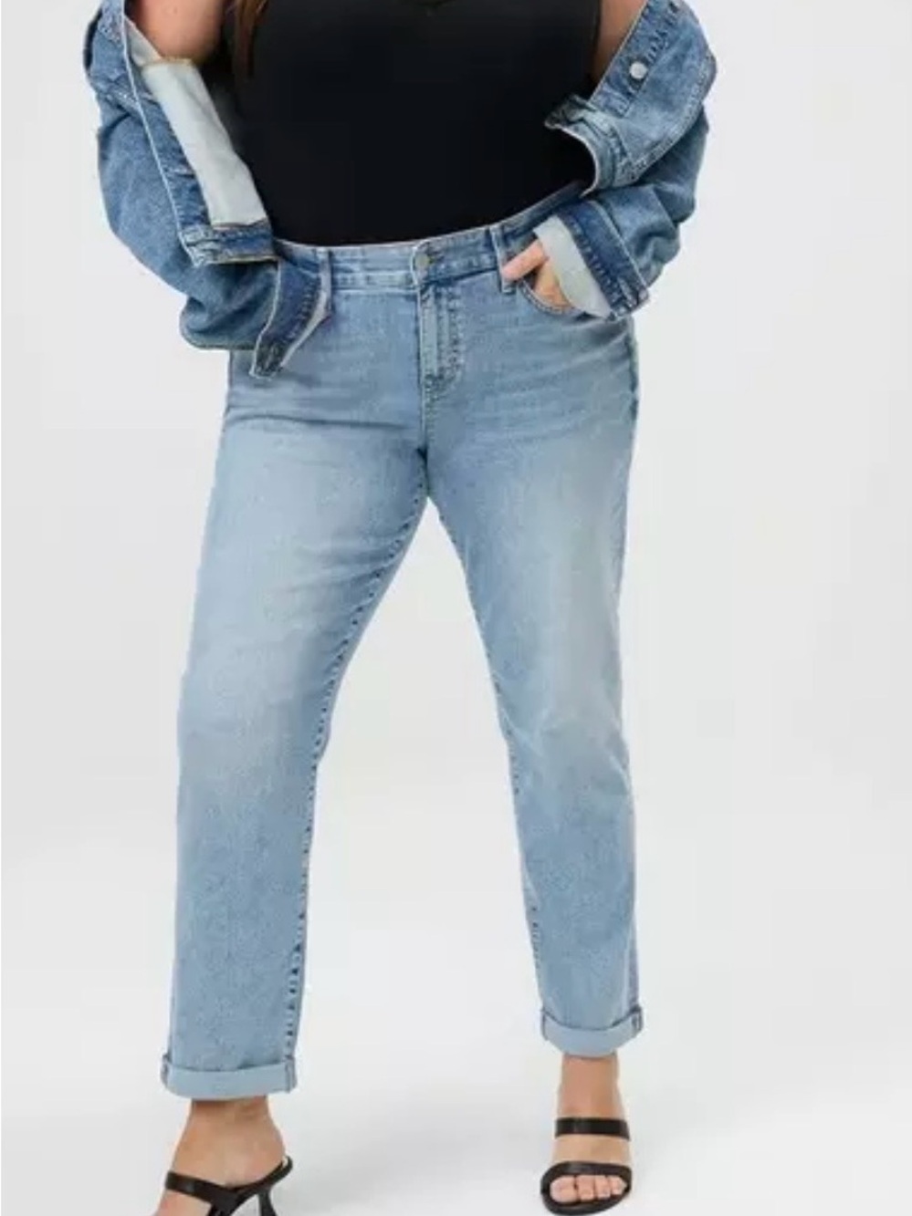 Torrid  Light Blue Boyfriend Jeans - Mid Rise Relaxed Fit